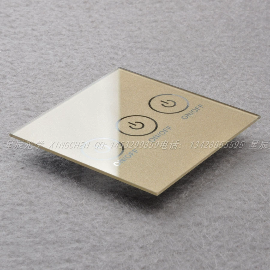 Поставка больших партий сенсорных панелей, сенсорных покрытий, стеклянных линз, стеклянных пластин толщиной 1 мм, листов закаленного стекла