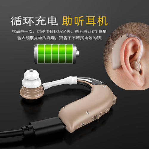 Cross-border hearing aid for the elderly, USB rechargeable sound amplifier, collector accessories, manufacturer wholesale