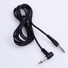 Wholesale Silent Electric Guitar Cable Black 6m 3m Elbow Audio Noise Reduction Shielded Folk Electric Guitar Cable
