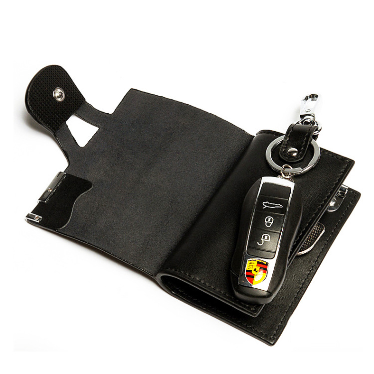 New Men's Genuine Leather Key Wallet, Multi-Functional Cowhide Key Case with Logo&mdash;Factory Direct Wholesale
