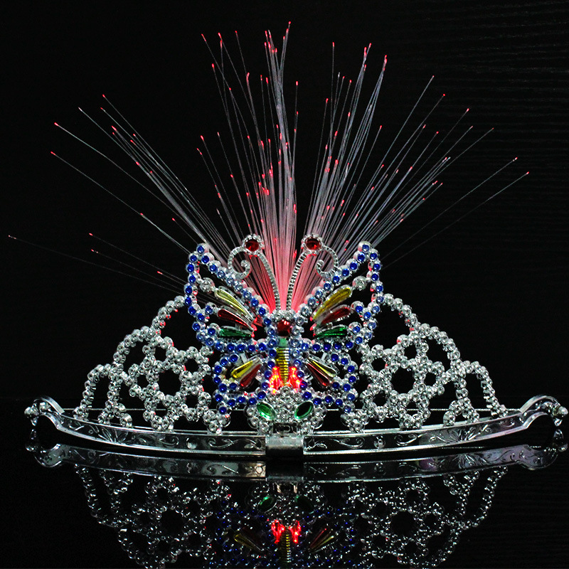 Juguete luminoso LED en forma de corona, accesorio divertido para fiestas infantiles, programas o eventos