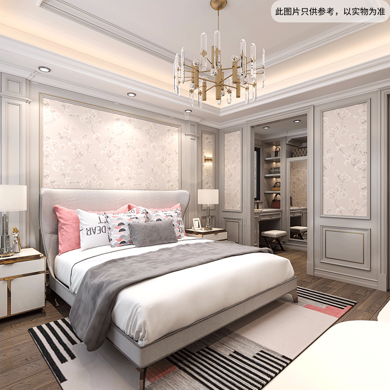 Yingpai Whole House Solid Wood Full-fitting Modern Simple Bedroom Integral Wardrobe Closed Cloakroom Light National Door-to-door Safety Yingpai Whole House Solid Wood Full-fitting Modern Simple Bedroom Integral Wardrobe Closed Cloakroom Light National Door-to-door Safety