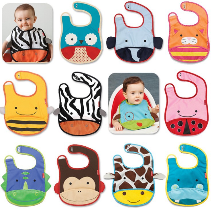 Sk animal babero (estilo aleatorio)