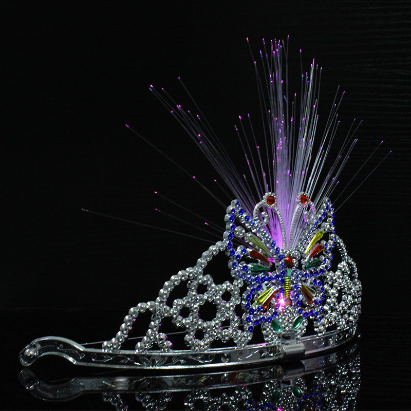 Juguete luminoso LED en forma de corona, accesorio divertido para fiestas infantiles, programas o eventos