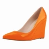046-1 Orange patent leather