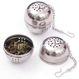 居家不锈钢泡茶球 可挂式茶叶过滤器 创意茶漏 火锅调味球泡茶器