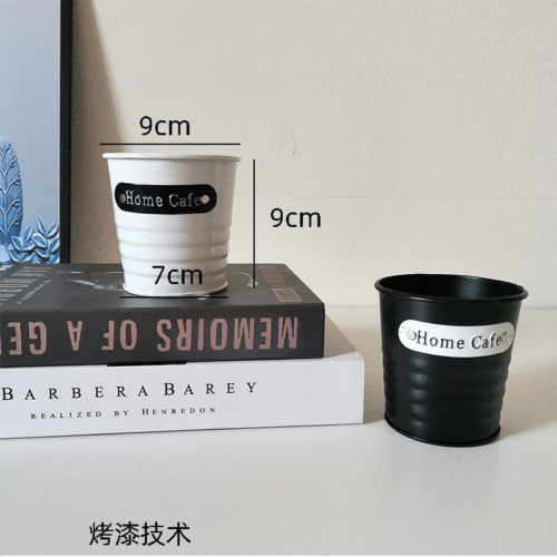 Metal bucket, iron bucket, small iron bucket, succulent flower pot, desktop storage flower bucket, iron flower pot