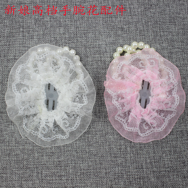 Accesorios de bricolaje hechos a mano con cuentas mano flor nupcial muñeca flor perla flor Decoración Accesorios boda suministros fábrica lote image 4