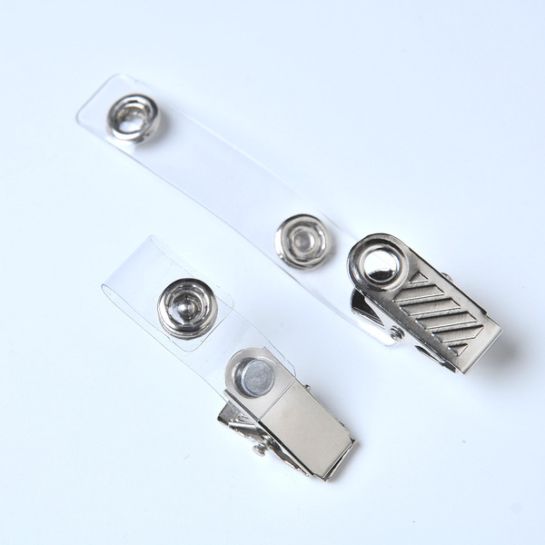 Single -hole dual -hole transparent strap metal badge folder card…