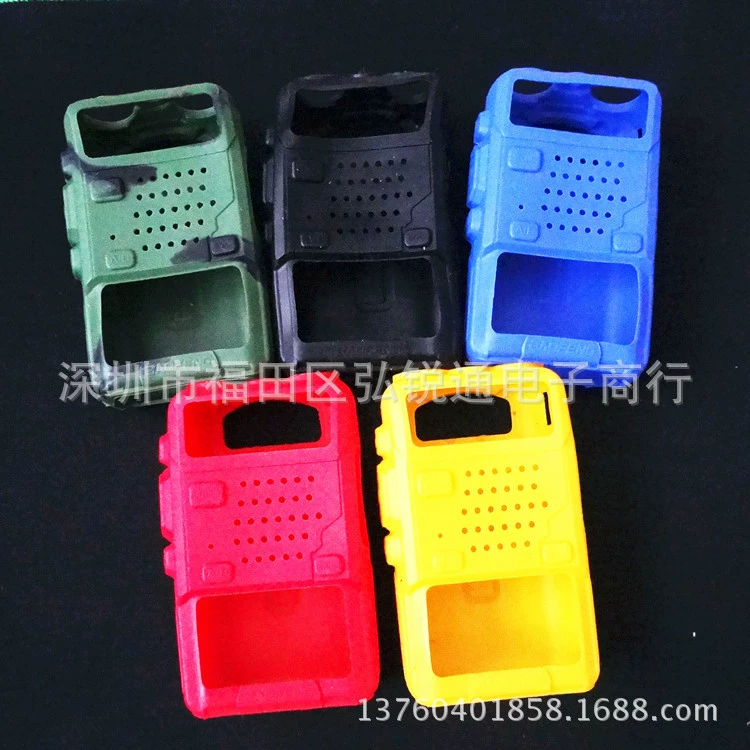 Baofeng оригинальный BF-UV5R силиконовый защитный чехол для рации, мягкий резиновый чехол, износостойкий 5 видов цветов