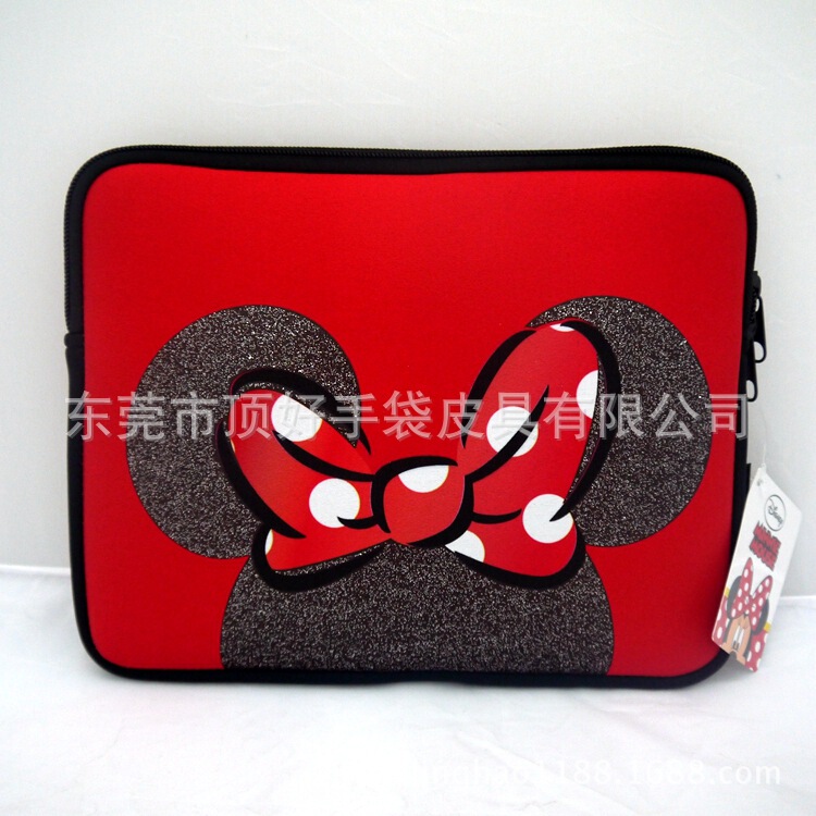 Dongguan manufacturers diving materials laptop bag printing Mickey Mouse computer protective cover