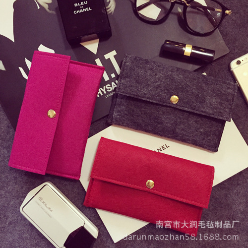 各尺寸毛毡手机保护套手机袋苹果iphone5手机包收纳通用尺寸