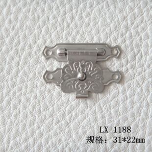 Manufacturers supply Iron size flower buckle screws high-grade wooden box lock jewelry box lock hardware buckle