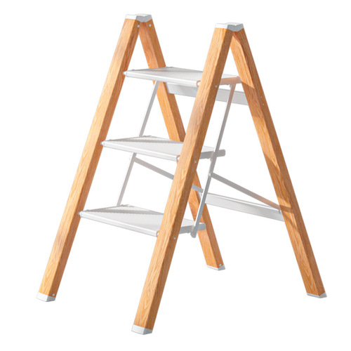 Gemeiju folding ladder household ladder multi-functional flower stand ladder stool storage rack thickened aluminum alloy household herringbone ladder
