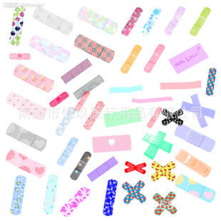 Nantong Youjiu Foreign Trade Colorful Band-Aids Fashionable Cute Cartoon Band-Aids Customized Logo Printing for Home Use