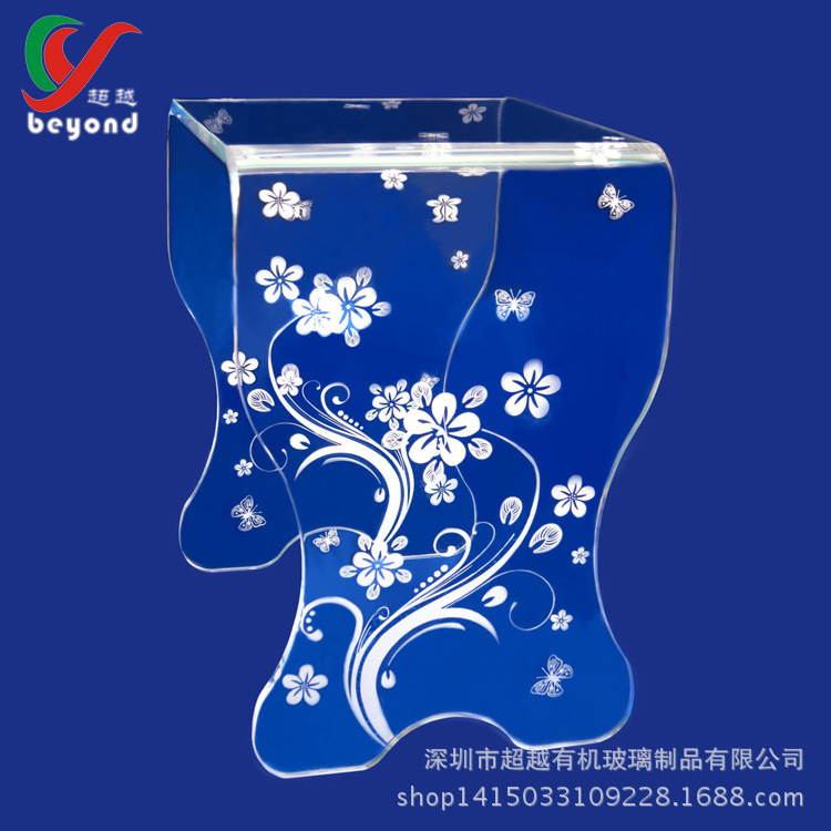 透明亚克力茶几推车创意时尚简约客厅亚克力移动边几小角几飘窗桌