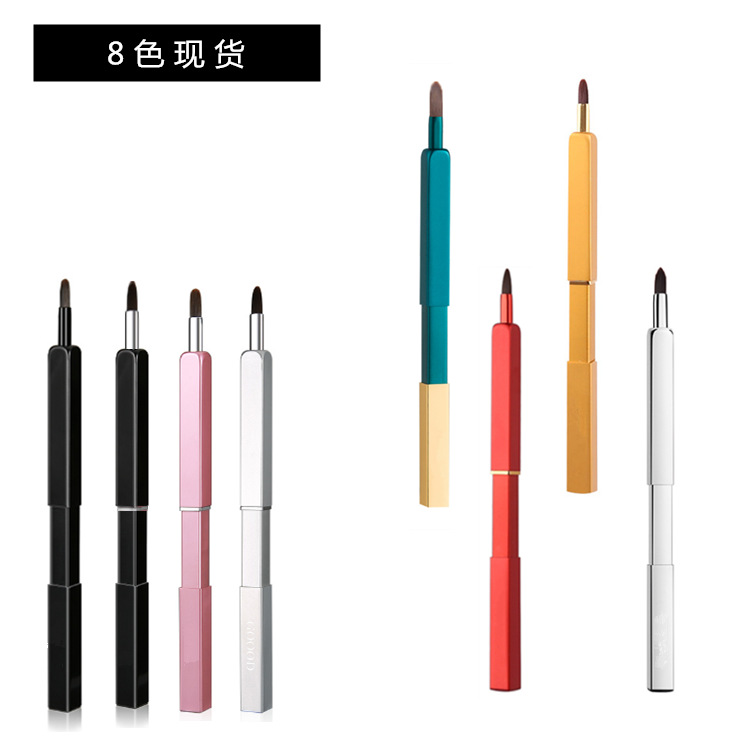 Cepillo de labios retráctil con tapa corrector cepillo de maquillaje cepillo de lápiz labial Cangzhou Factory cepillo de labios herramienta de maquillaje pequeña