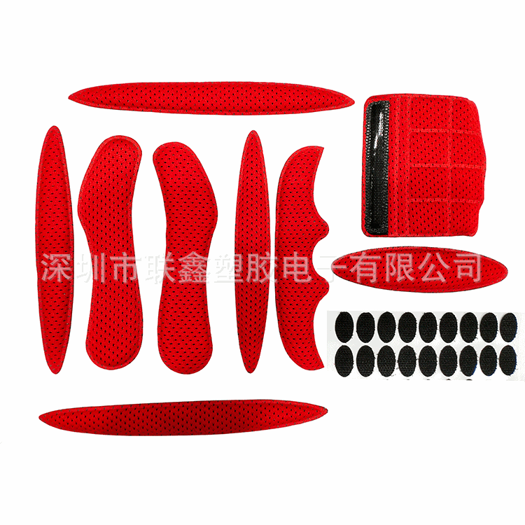 SK-202 espuma caliente presionando moldeo bicicleta motocicleta montar casco forro esponja interior pad barbilla pad velcro