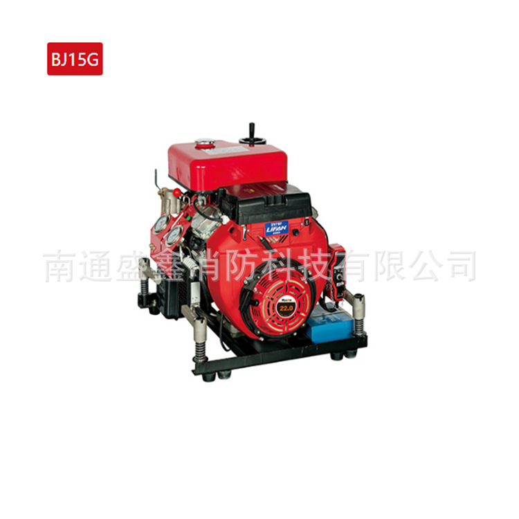 手抬机动消防泵BJ15G四冲程风冷汽油机力帆动力 22马力手抬移动泵