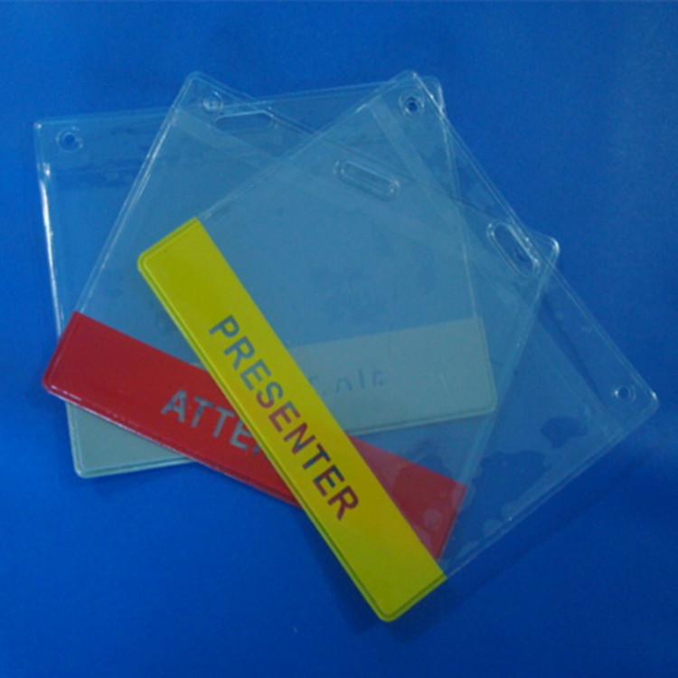 透明硬质PVC卡套PVC名片袋塑料标签袋公交卡套厂牌袋