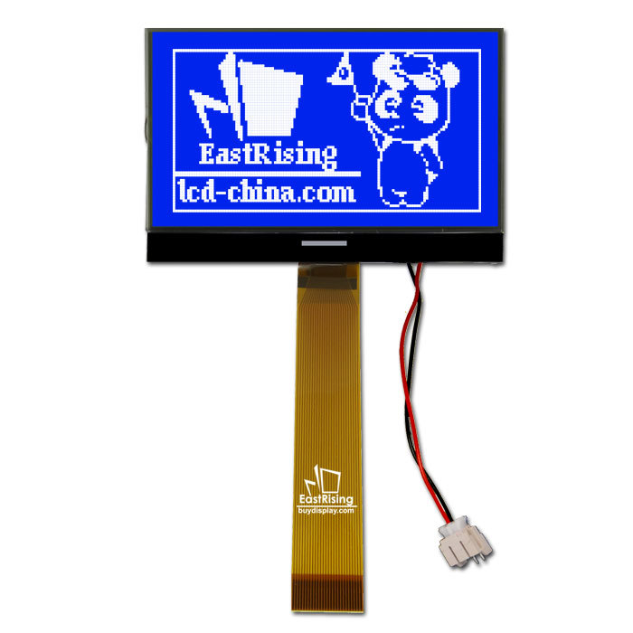 超薄2.9寸LCD12864液晶屏/128x64图形点阵COG液晶模块/蓝底白字