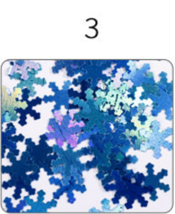 Concubina arte de uñas copo de nieve lentejuelas 12 colores Navidad copo de nieve lentejuelas traje manicura arte de uñas Navidad copo de nieve