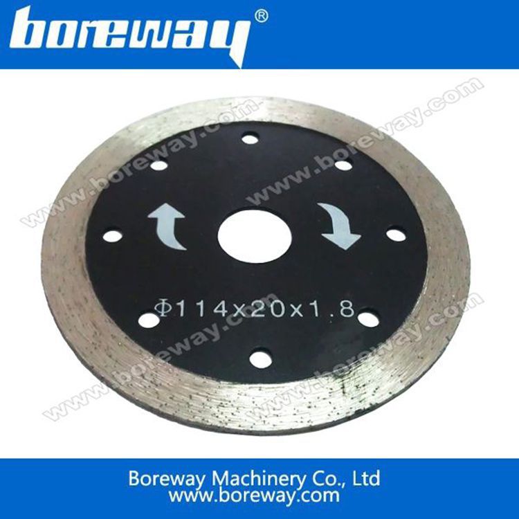 114mm连续边花岗岩石材金刚石湿片 连续齿金刚石整边湿用小切片