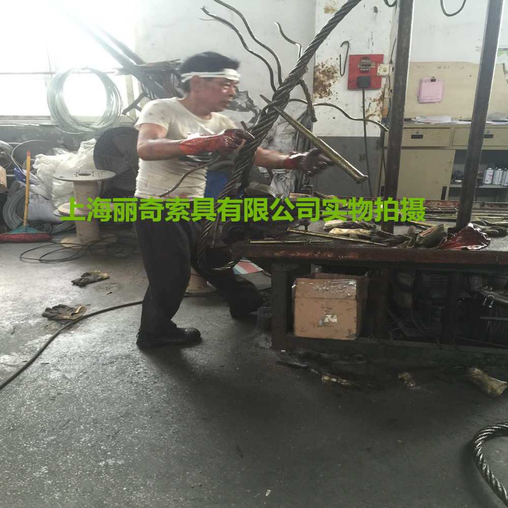 丽奇现货供应48mm手工插编吊具 光面钢绳索具 起重吊装专用吊索具