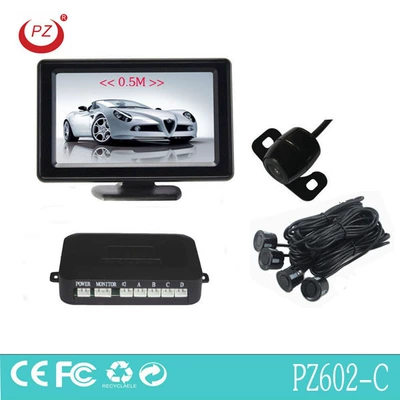 4 probe rear view reversing system visual radar night vision HD infrared visual reversing radar visual radar (Park radarı)