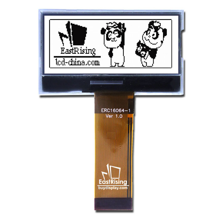 超薄2寸LCD16064液晶屏/160x64图形点阵COG液晶模块/白底黑字