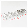 Manufacturers directly supply Amazon cross -border stainless steel Mexican thin cake Tacoholder frame pancake rack wholesale