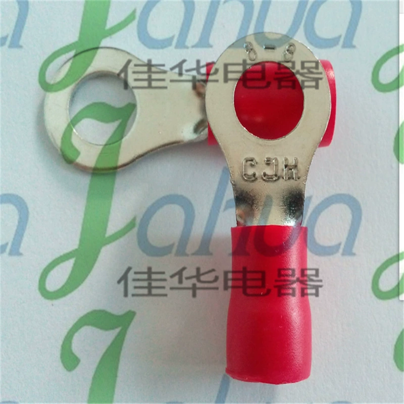 RV8-8 Предварительно изолированная клемма, клеммная колодка холодного прессования, круглая, медная, латунная.