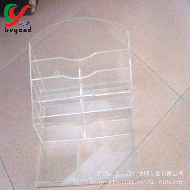 透明亚克力面膜展示架多层化妆品阶梯陈列架护肤品直播间展会置物