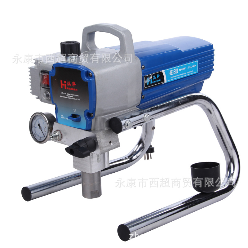 涵轩电动柱塞式高压无气喷涂机喷乳胶漆涂料喷涂机油漆自动喷漆机