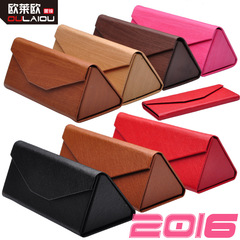 Handmade Eyeglass Box, Triangular Folding Eyeglass Case, Sun Myopia, Wholesale Manufacturer Direct Sale