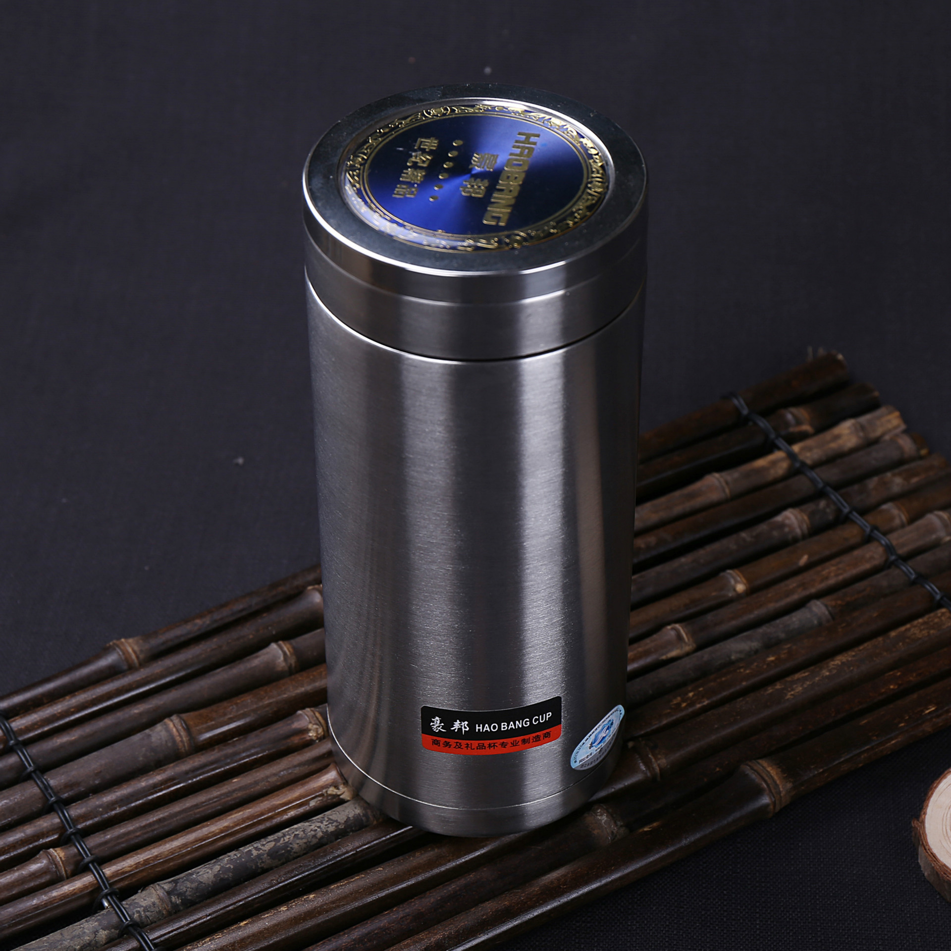 Nuevo creativo termo de acero inoxidable taza actividad empresarial regalo taza de agua al por mayor logotipo grabado termo taza