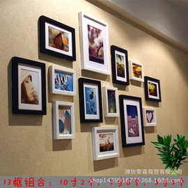 13框 实木相框组合 照片墙相框 影楼 儿童画框 批发 一件代发
