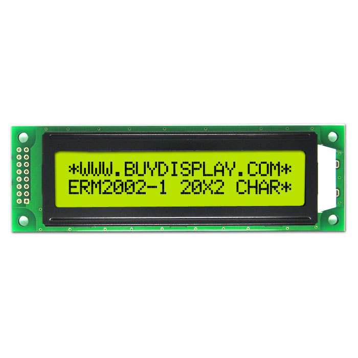 20x2字符模块/选配I2C转接板可连接Arduino控制板/黄绿底蓝黑字