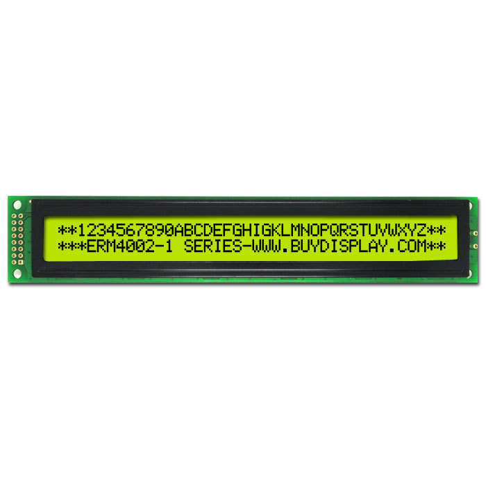 LCD4002/40x2单色字符型LCD液晶显示模块/模组/黄绿底蓝黑字