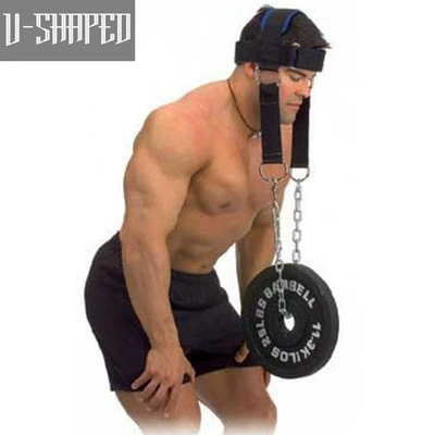 Neck & Head Training Harness (U-SHAPED) Adjustable Weight-Bearing Strap, Chain Option