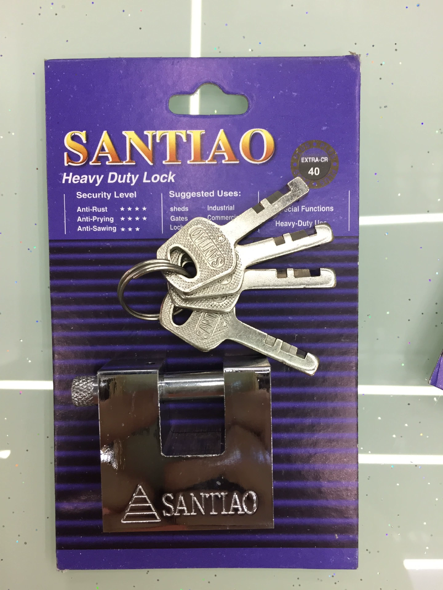 Гальваническим лезвие прямоугольный замок ретро луч замок santiao