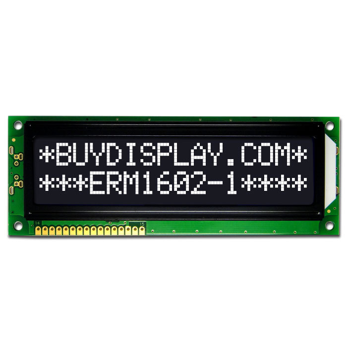 LCD1602/16x2单色字符型LCD液晶显示模块/模组/黑底白字/大字符