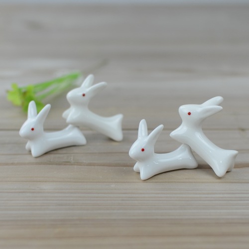 Rabbit ceramic chopstick holder zakka tableware chopstick holder chopstick pillow manufacturer wholesale pen holder
