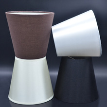 布艺灯罩直供 内胶片外咖啡米黄黑白色布外贸灯罩 出口厂家批发