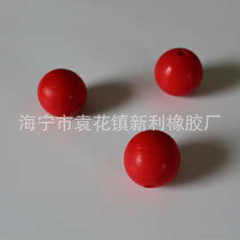 厂家批发定制环保无毒硅胶球 35mm模压成型橡胶球 实心弹力宠物球