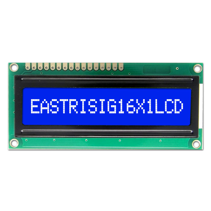 LCD1601/16x1单色字符型LCD液晶显示模块/模组/蓝底白字