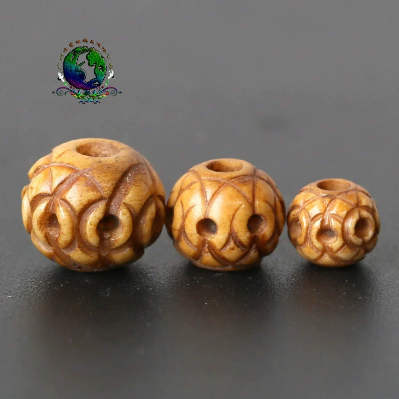 Резной аксессуар орех ядро handmade, antique круглая бусина, аксессуары, DIY