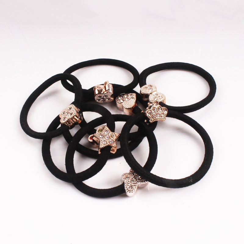 Korean style hair band wholesale full diamond bow tie cat popular hair rope hair rope full diamond hair accessories headdress one or two yuan shop supply