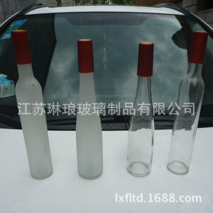 厂家批发375毫升果酒玻璃瓶自酿375毫升酒瓶 蒙砂高白玻璃饮料瓶