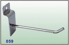 Bold 4mm line shipper slot board hook, chrome shelf hooks, supermarket iron slot board hooks, wholesale single hooks